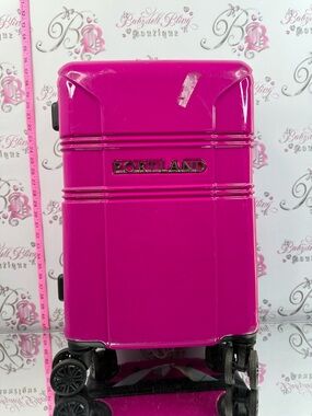 Portland luggage shiny bright neon pink Hard Shell Carry-On Luggage - Hot Pink